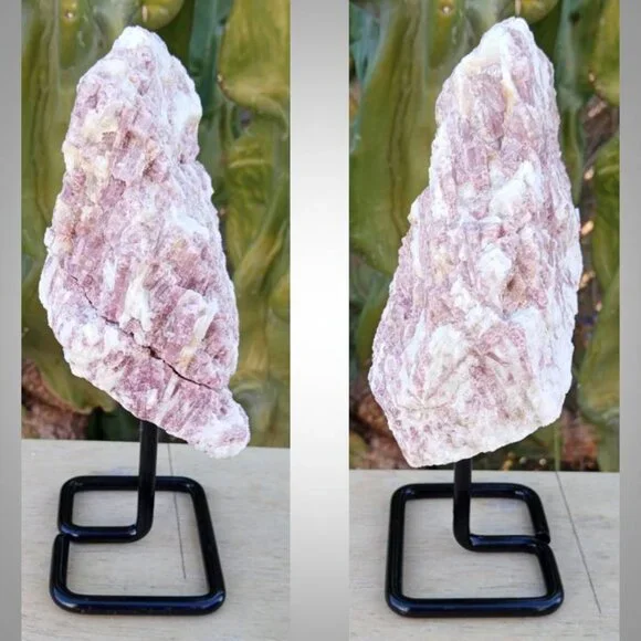❤️ PINK TOURMALINE stone rock crystal on stand CHAKRA : love relief anxiety 01 - Picture 3 of 5